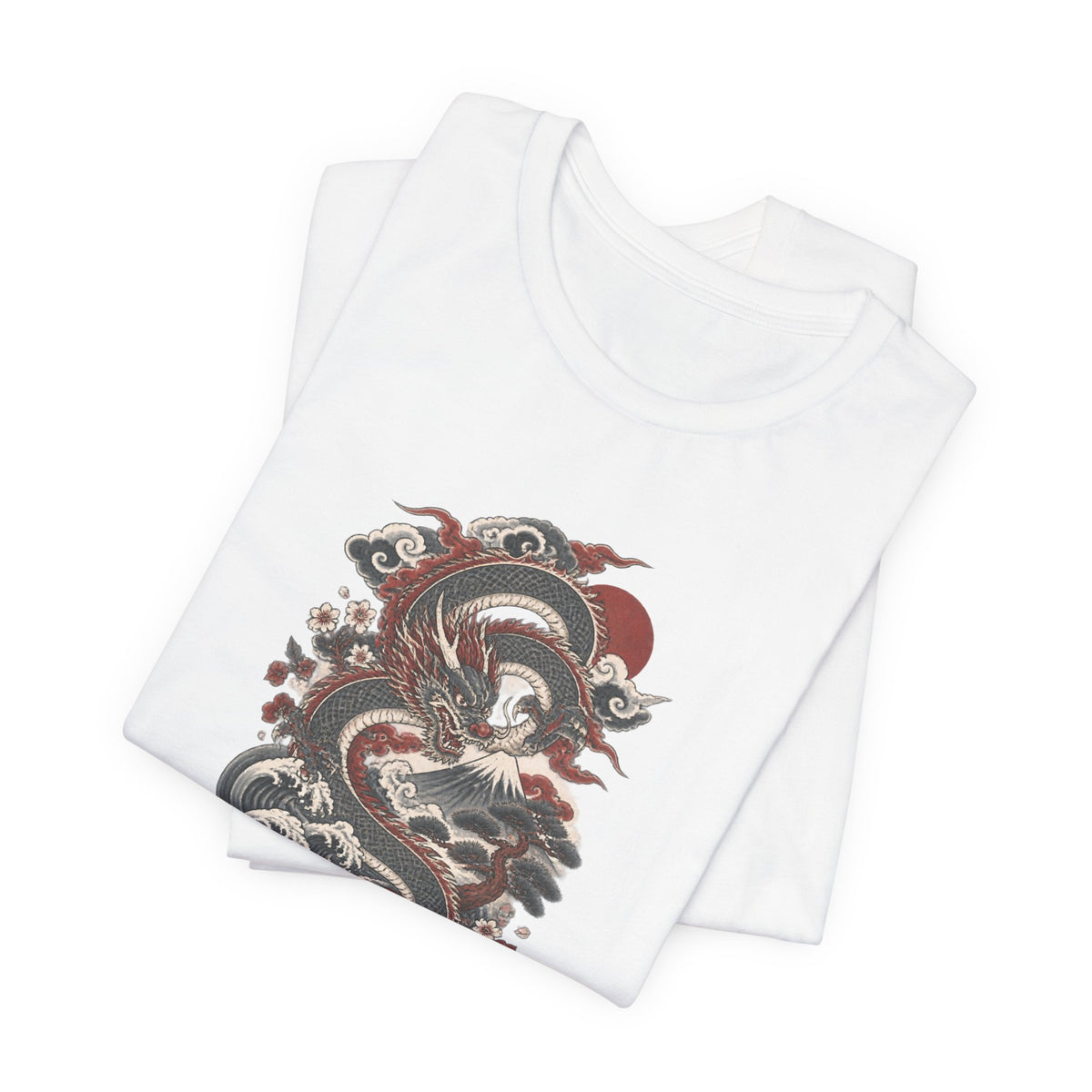 Japanese Dragon and Mount Fuji Tee
