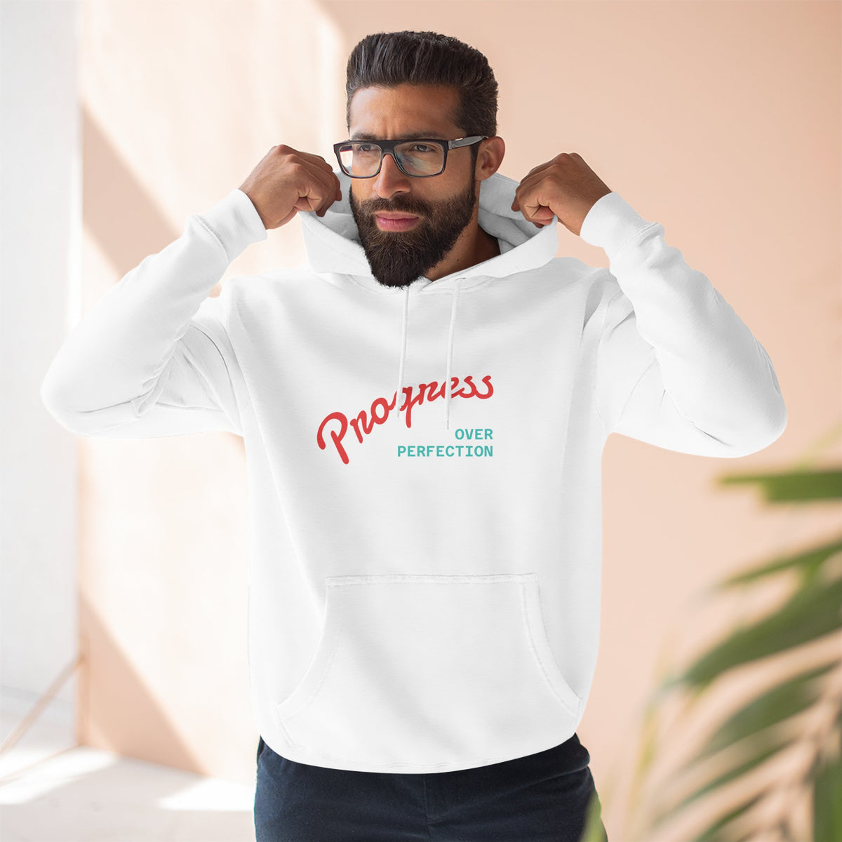 Baby Bear Progress Over Perfection Hoodie